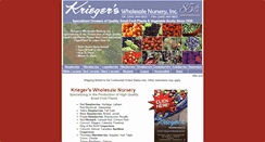 Desktop Screenshot of kriegersnursery.com